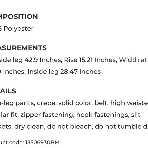 Tara Jarmon Purple Palazzo Pants - Picture 3 of 3